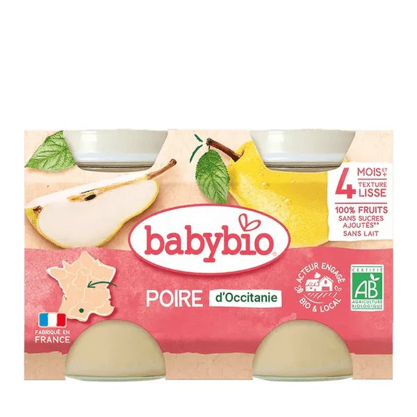 Babybio Petit Pot Poire 2x130g - Nanou's house - BabyBio