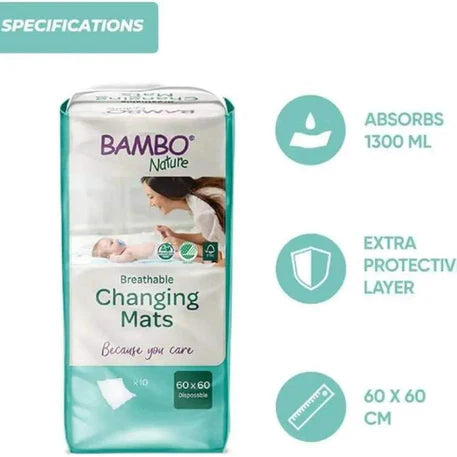 Paquet Tapis de change Bambo Nature 60x60 Nanou’s House