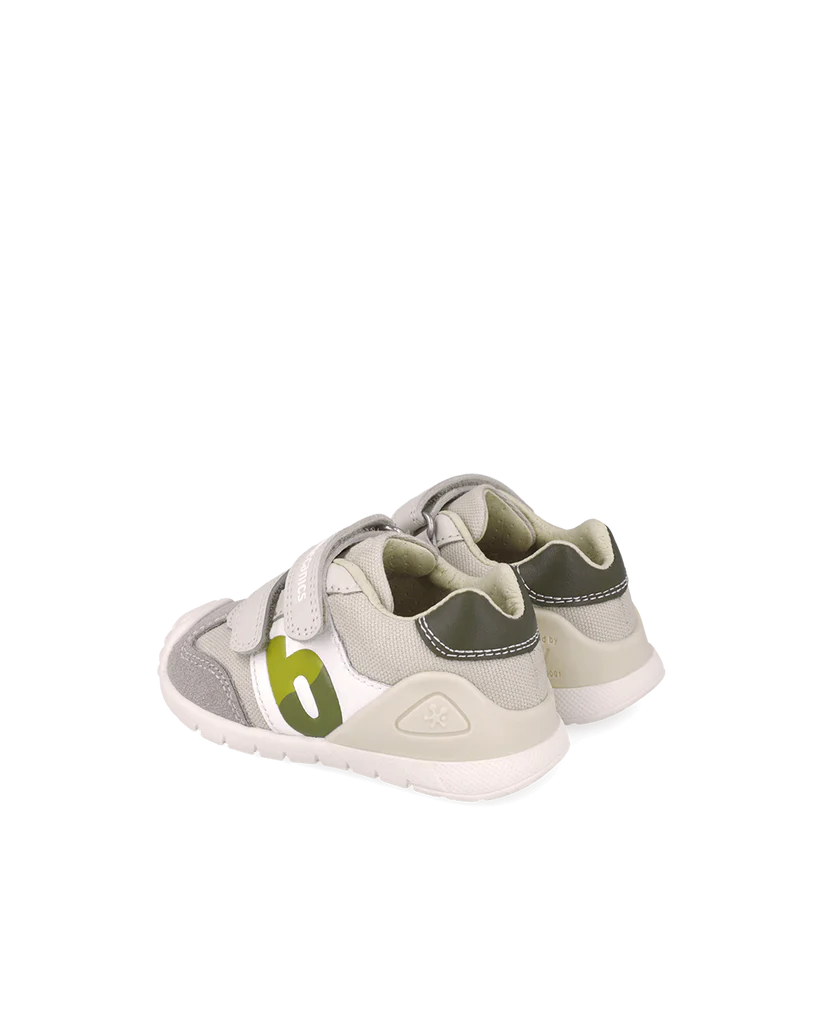 Basket bébé premiers pas gris – Biomecanics – chaussures ergonomiques garçon – Nanou’s House Maroc