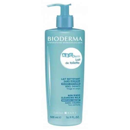 Lait de Toilette 2-en-1 Bioderma ABCDerm (500ml) nettoyant sans rinçage | Nanou's House