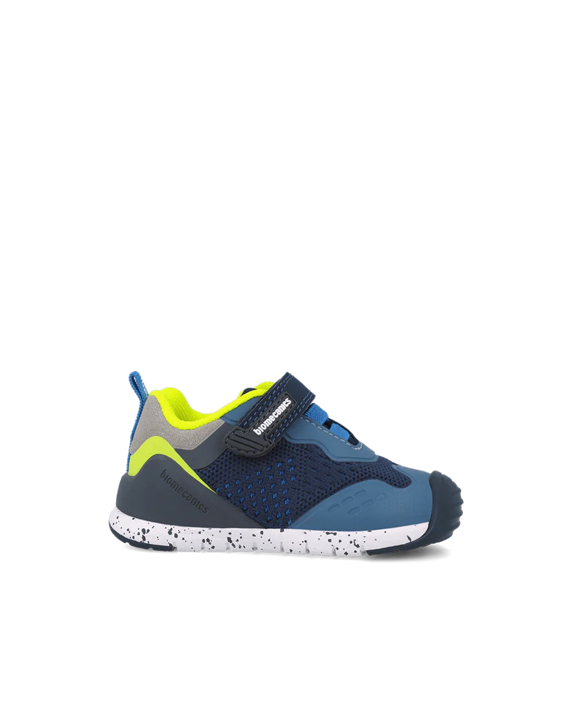 Chaussures bébé premiers pas Biogateo Running maille bleue – Biomecanics – baskets ergonomiques garçon – Nanou’s House Maroc