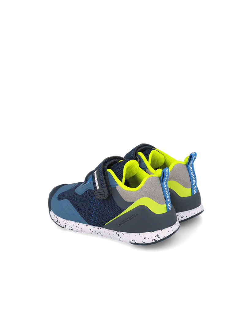 Chaussures bébé premiers pas Biogateo Running maille bleue – Biomecanics – baskets ergonomiques garçon – Nanou’s House Maroc
