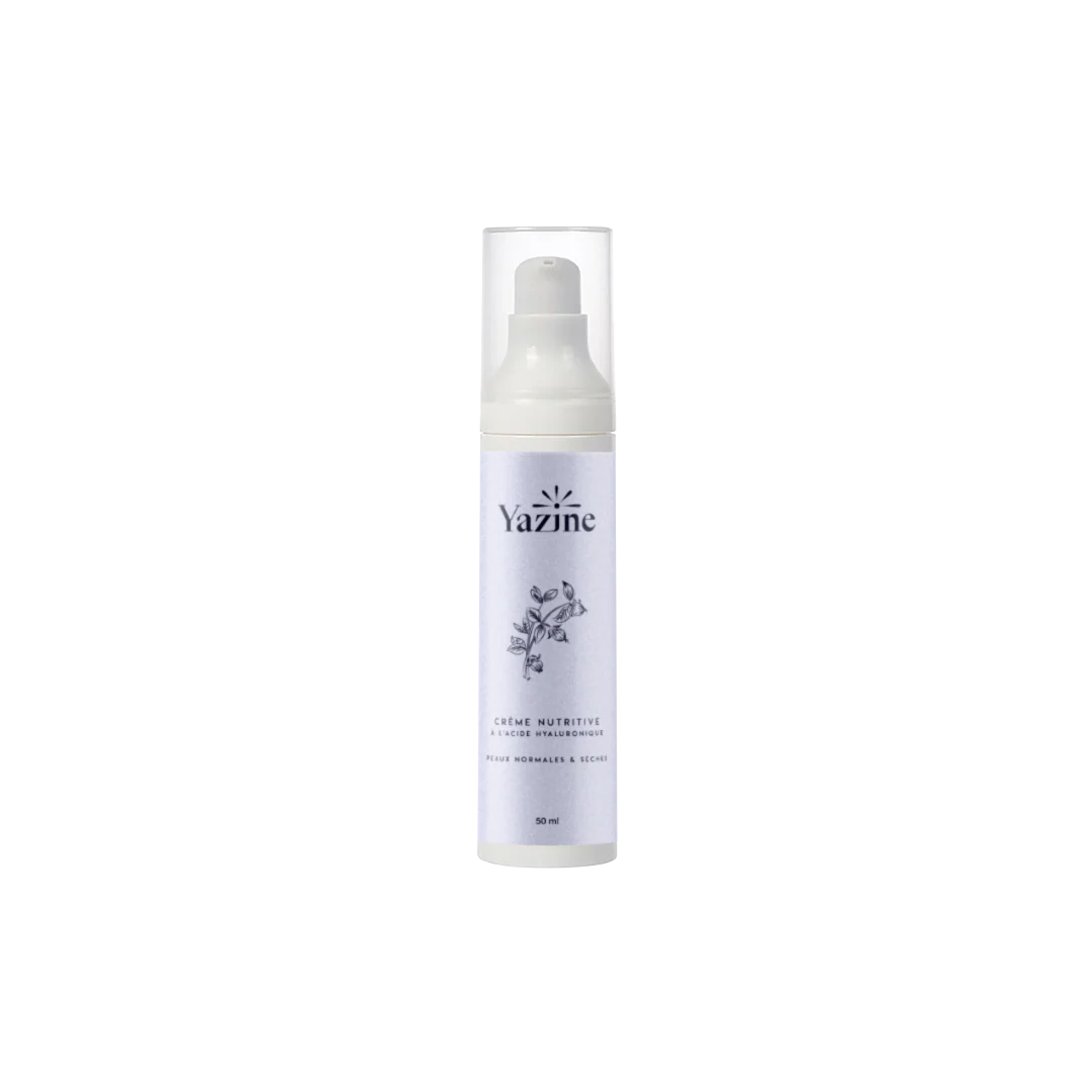 Crème nutritive à l’acide hyaluronique Yazine – Nanou’s House Maroc