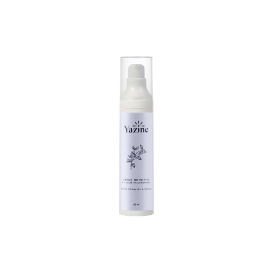 Crème nutritive à l’acide hyaluronique Yazine – Nanou’s House Maroc