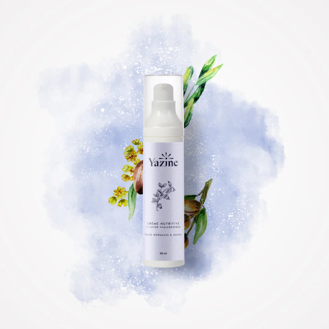 Crème nutritive à l’acide hyaluronique Yazine – Nanou’s House Maroc
