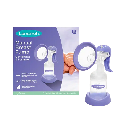 Tire-lait manuel ergonomique Lansinoh avec technologie 2 phases | Nanou's House