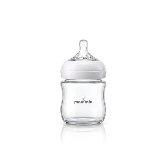 Mammia Biberon Natural Feeling Anti-Colique 120ml pour nouveau-né dès 0 mois tétine silicone