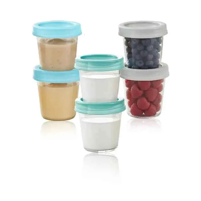 Mammia Pack de 8 Pots de Conservation 180ml – Lait Maternel & Repas Bébé
