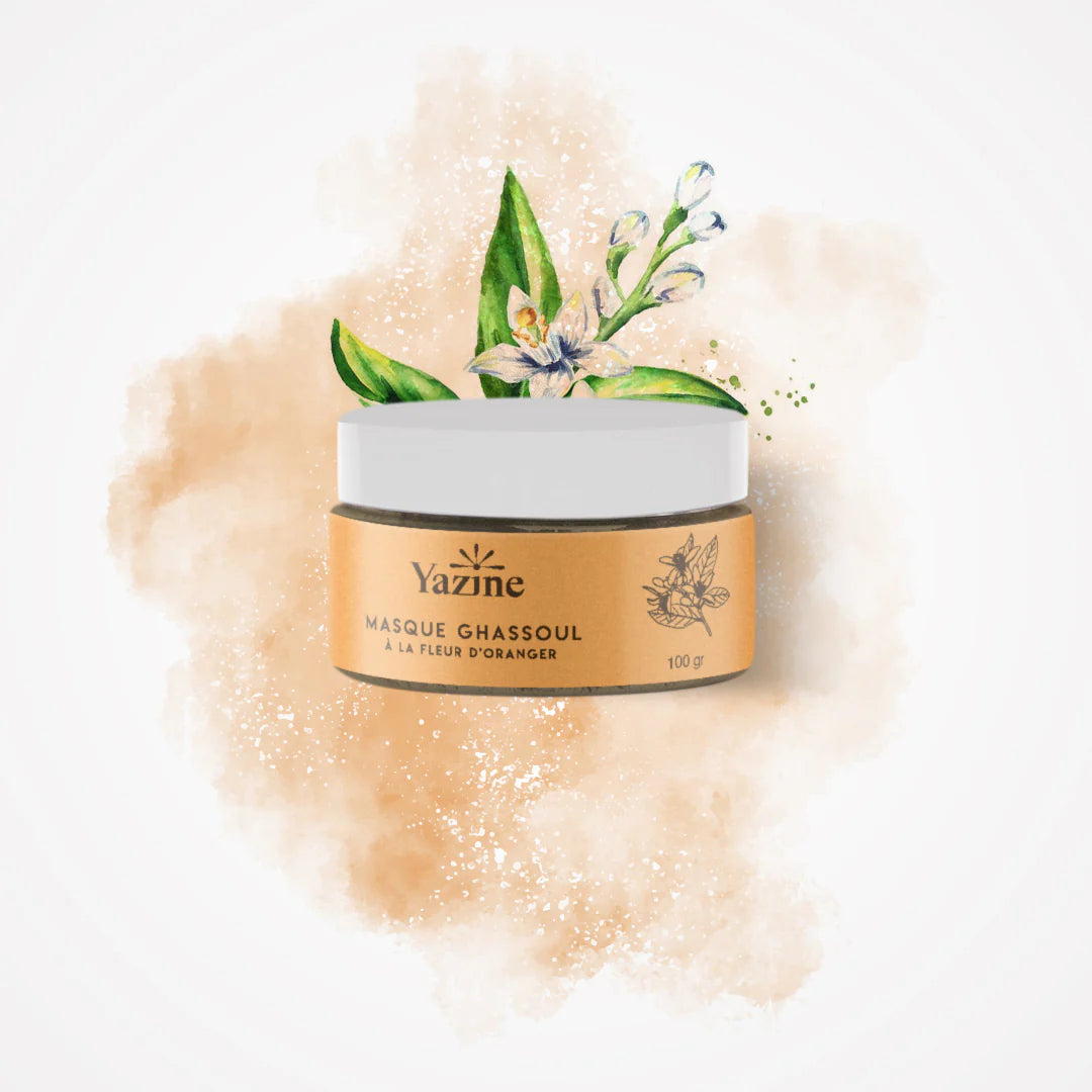 Masque ghassoul à la fleur d’oranger Yazine – Nanou’s House Maroc