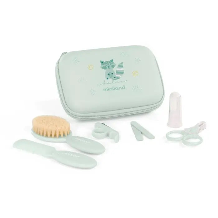 Miniland Trousse de Toilette Baby Kit Mint vert menthe
