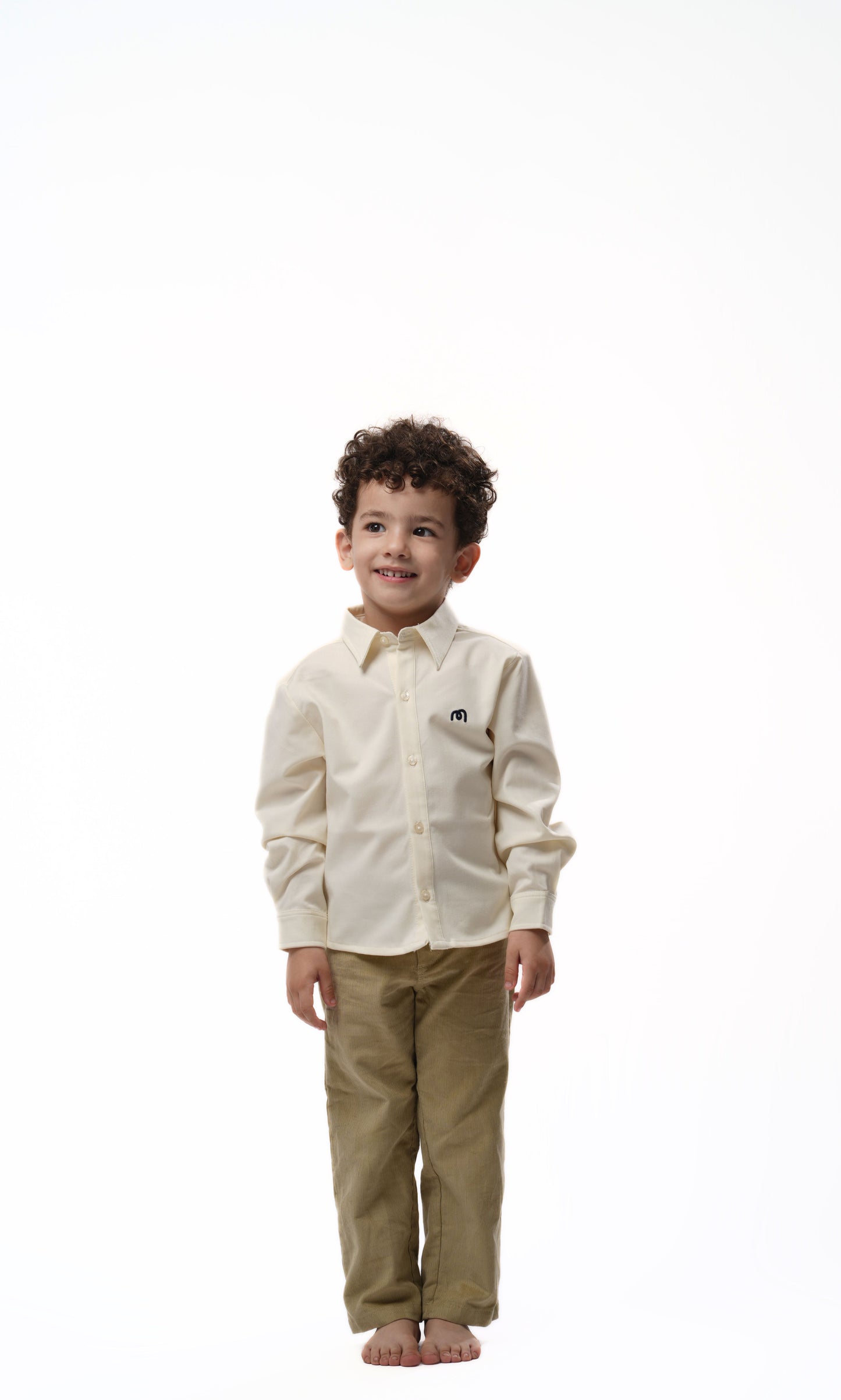Moon & Loly Pantalon Moon velour beige – Disponible chez Nanou’s House Maroc