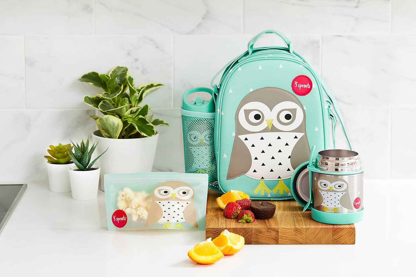 Sac Isotherme Enfant 3 Sprouts – Hibou Vert Eau