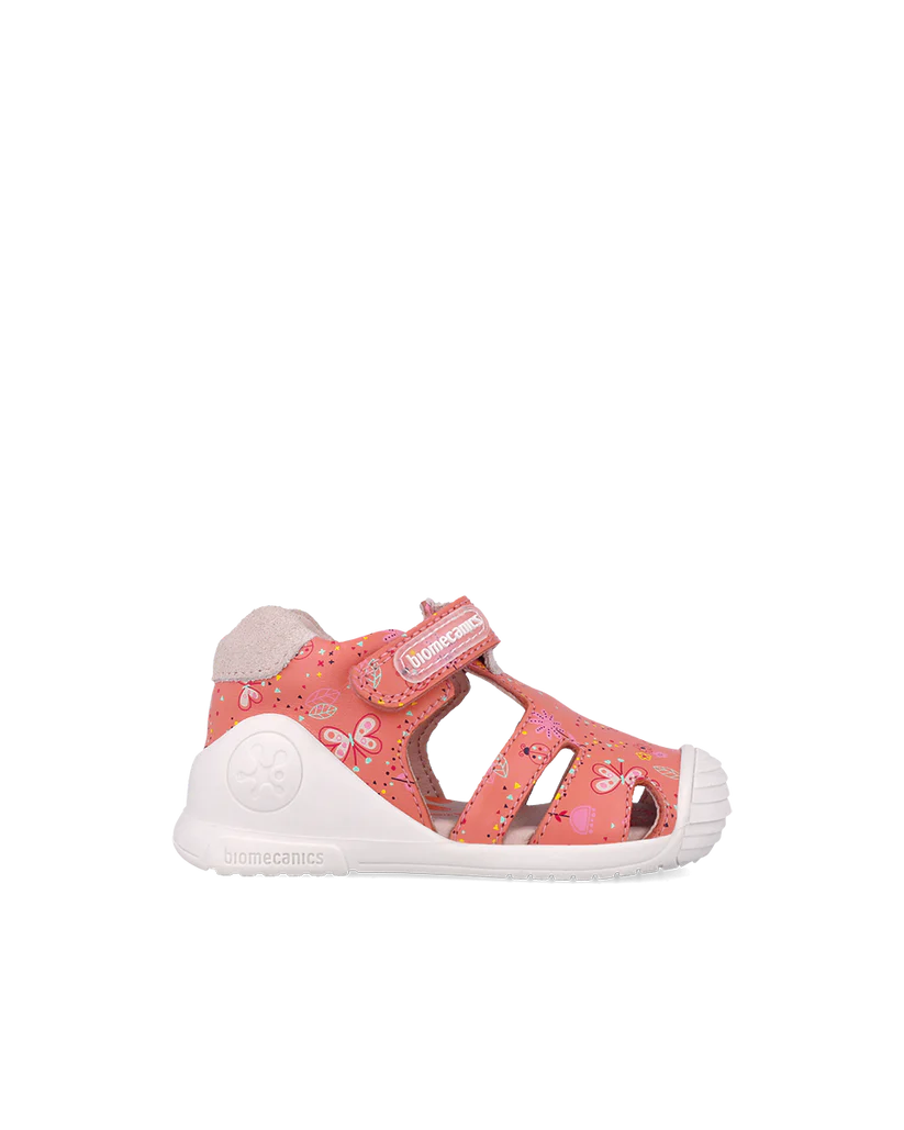 Sandales bébé fille bout fermé cantalope – Biomecanics – chaussures ergonomiques premiers pas – Nanou’s House Maroc