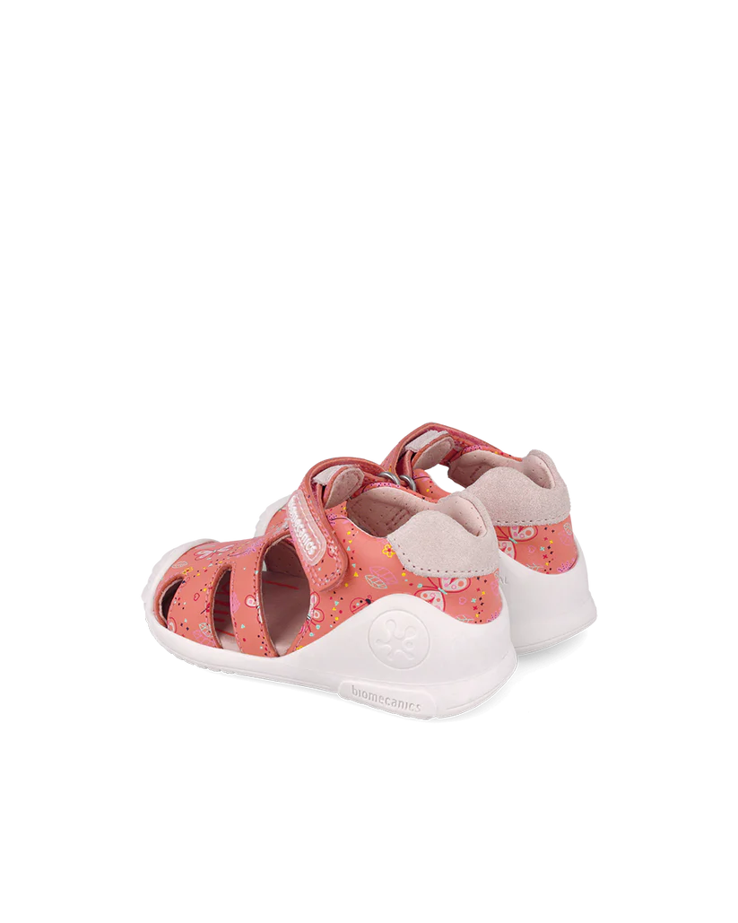 Sandales bébé fille bout fermé cantalope – Biomecanics – chaussures ergonomiques premiers pas – Nanou’s House Maroc