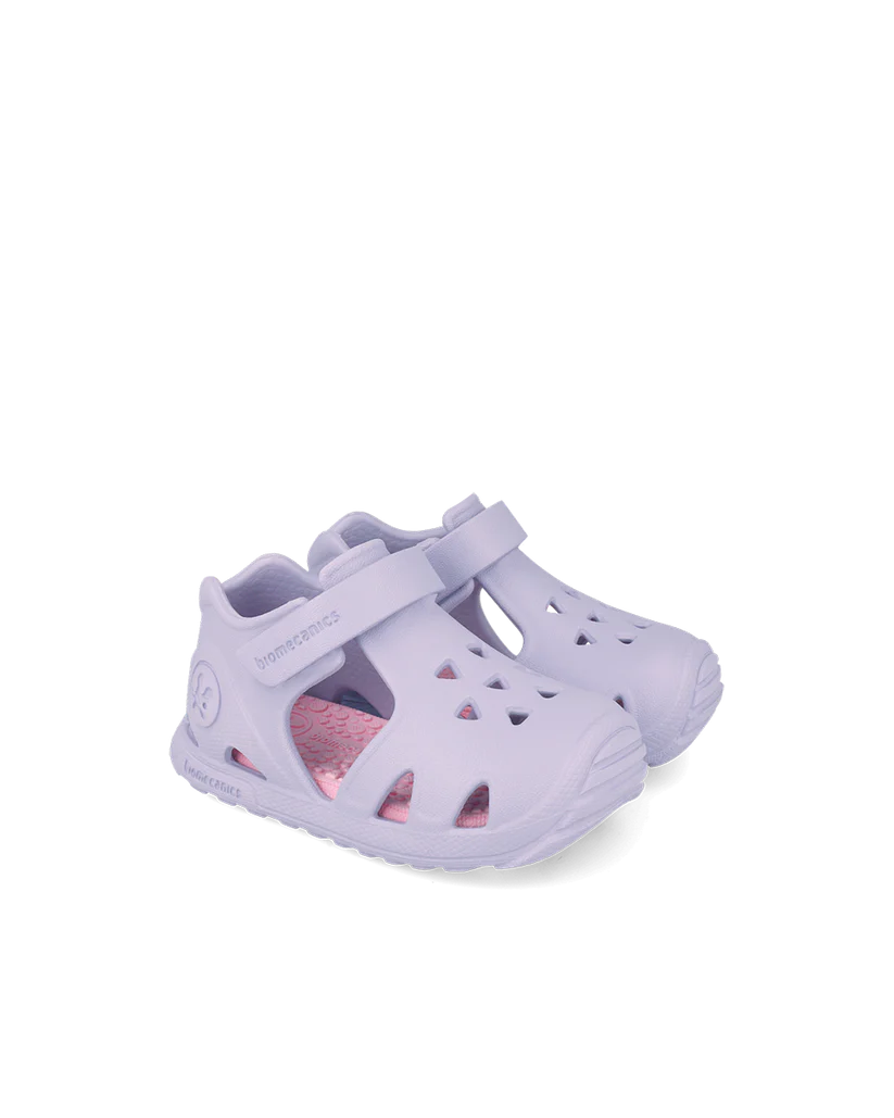 Sandales bébé fille imperméables lavande – Biomecanics – chaussures ergonomiques premiers pas – Nanou’s House Maroc