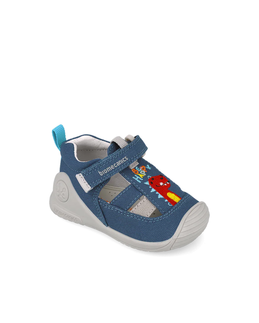 Biomecanics Sandales Biogateo en Toile – Blue Dinosaur - Nanou's house
