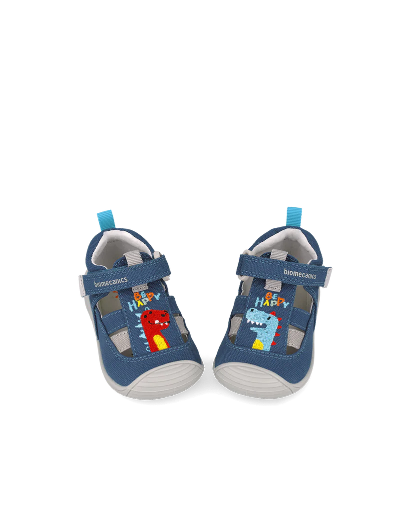 Biomecanics Sandales Biogateo en Toile – Blue Dinosaur - Nanou's house