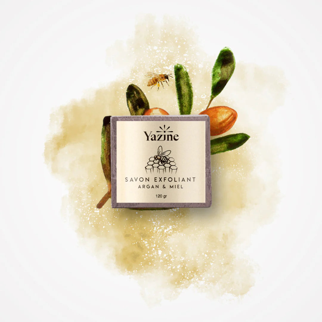 Savon exfoliant naturel à l’huile d’argan Yazine – Nanou’s House Maroc
