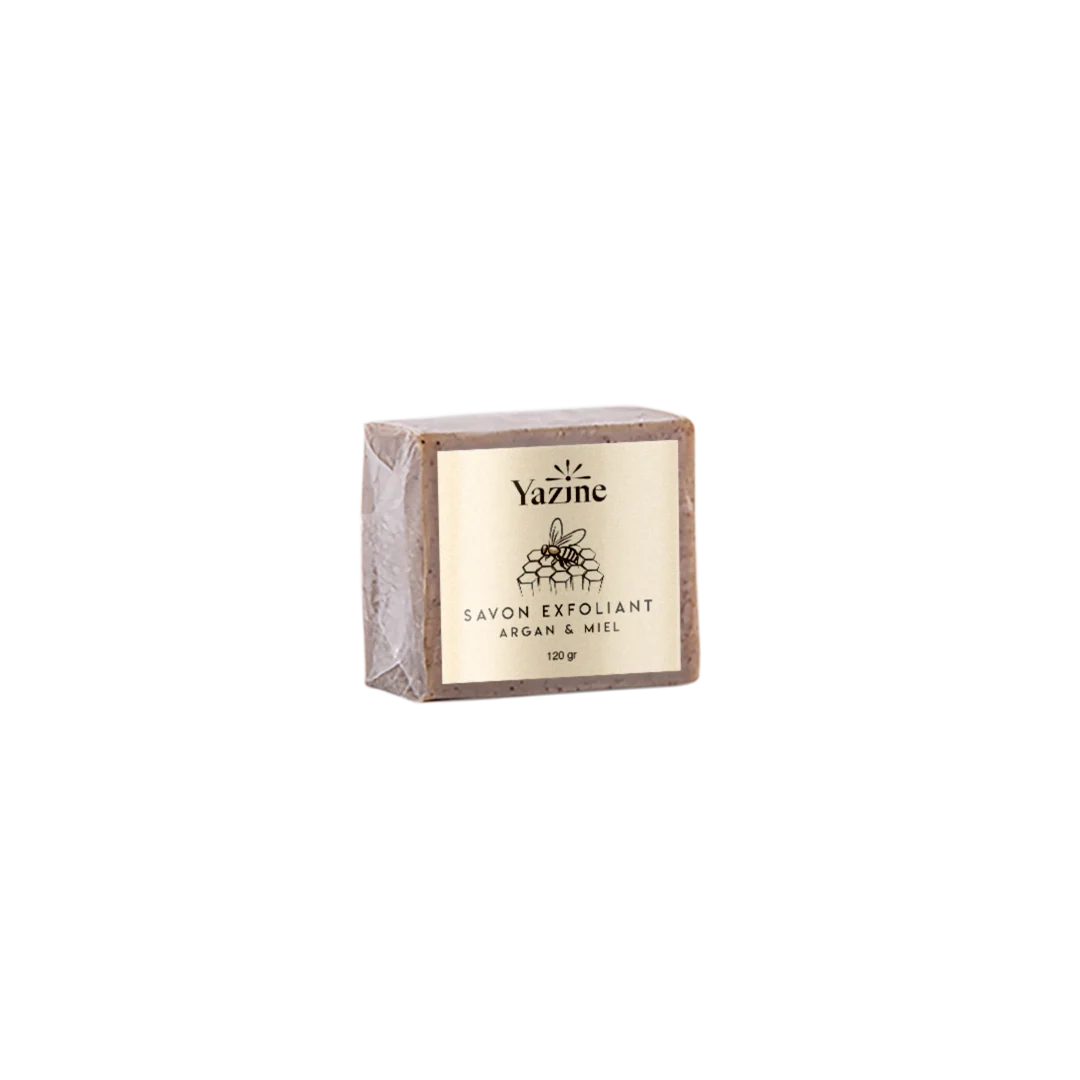 Savon exfoliant naturel à l’huile d’argan Yazine – Nanou’s House Maroc