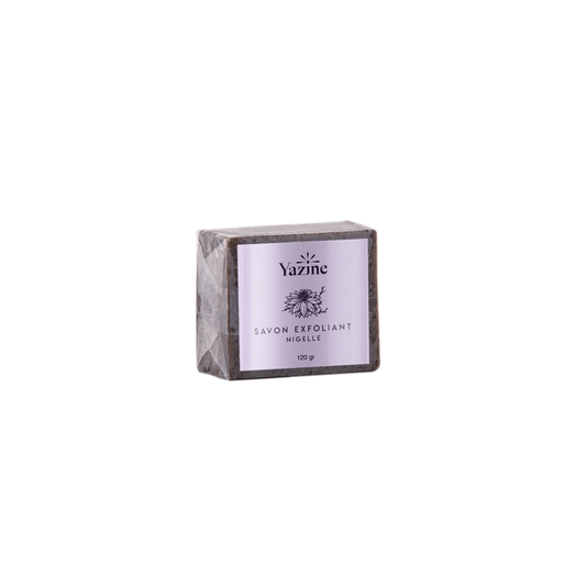 Savon exfoliant naturel à la nigelle Yazine – Nanou’s House Maroc