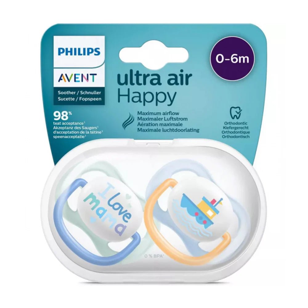 SUCETTE AIR COLL 0 - 6M BOY MAM/BOA - Nanou's house - Philips Avent