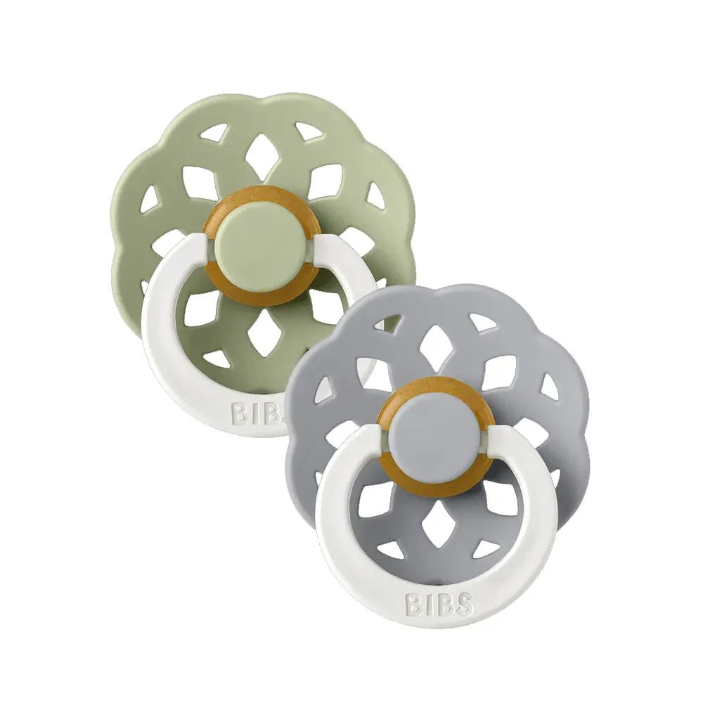 Sucettes BIBS Bohème Ronde Sage / Cloud - GLOW - Nanou's house - BIBS