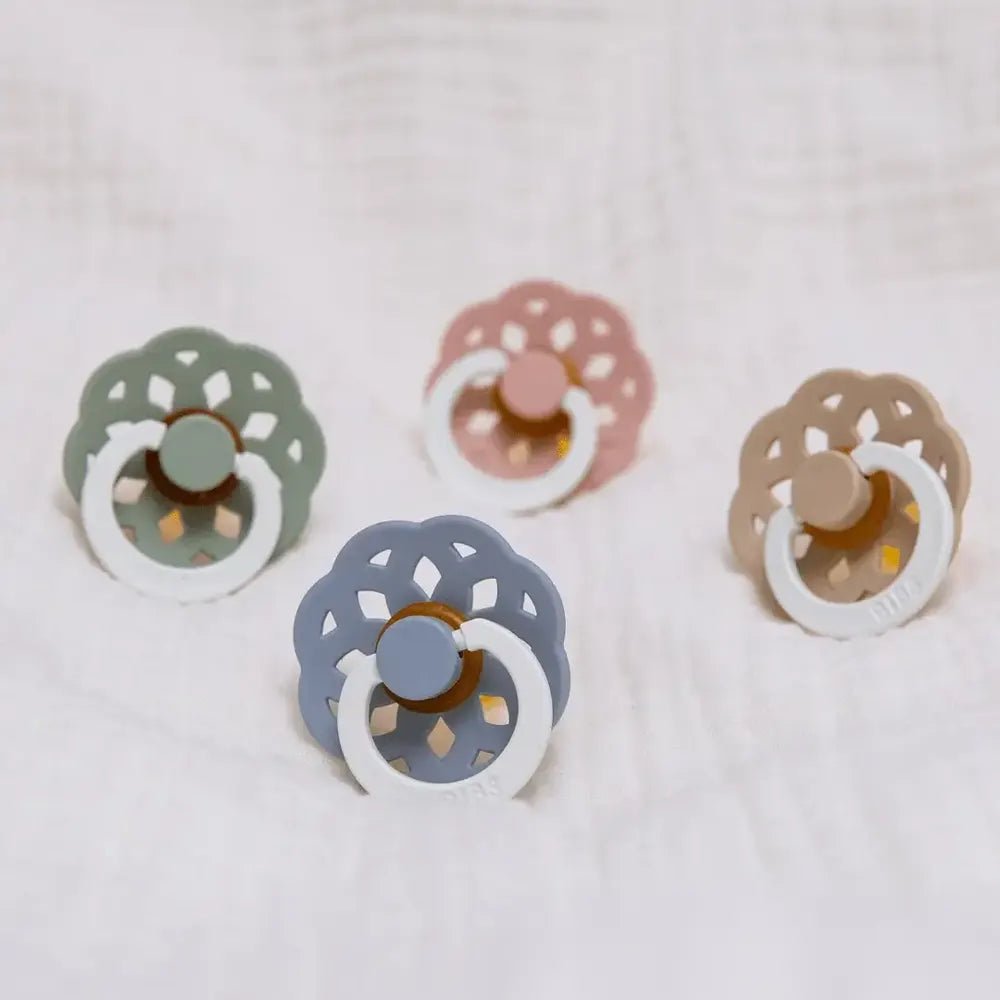 Sucettes BIBS Bohème Ronde Sage / Cloud - GLOW - Nanou's house - BIBS