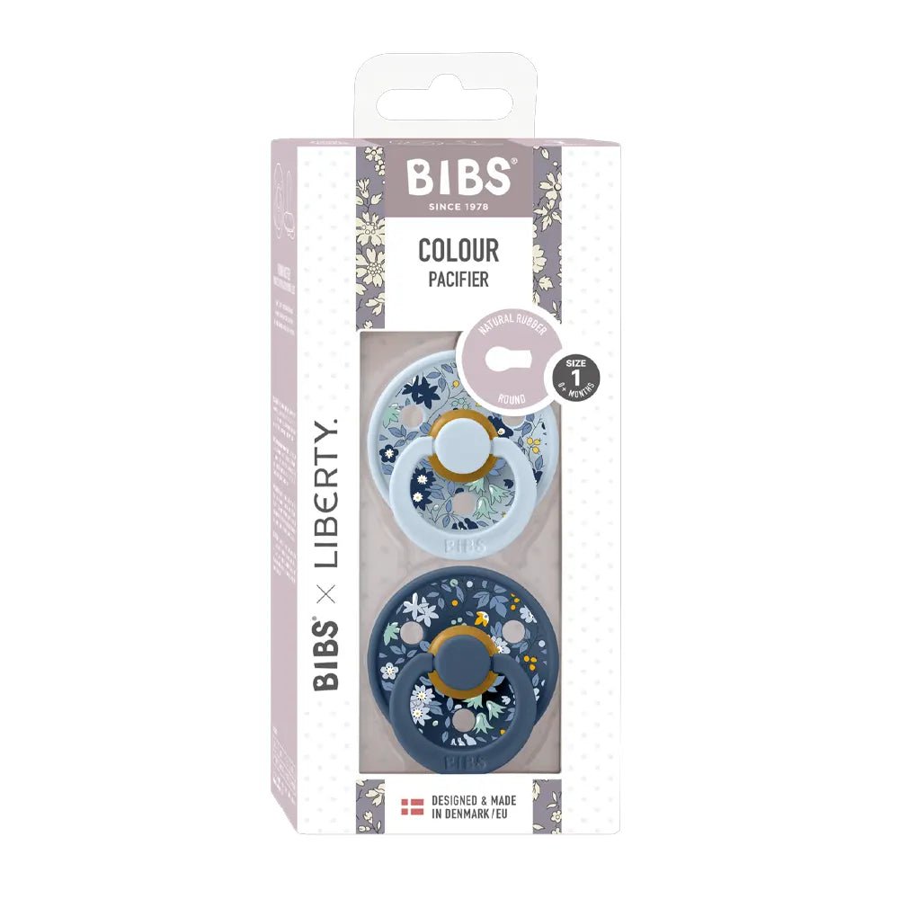 Sucettes BIBS Colour Round Eloise Chamomile Lawn Baby Blue Mix - Nanou's house - BIBS