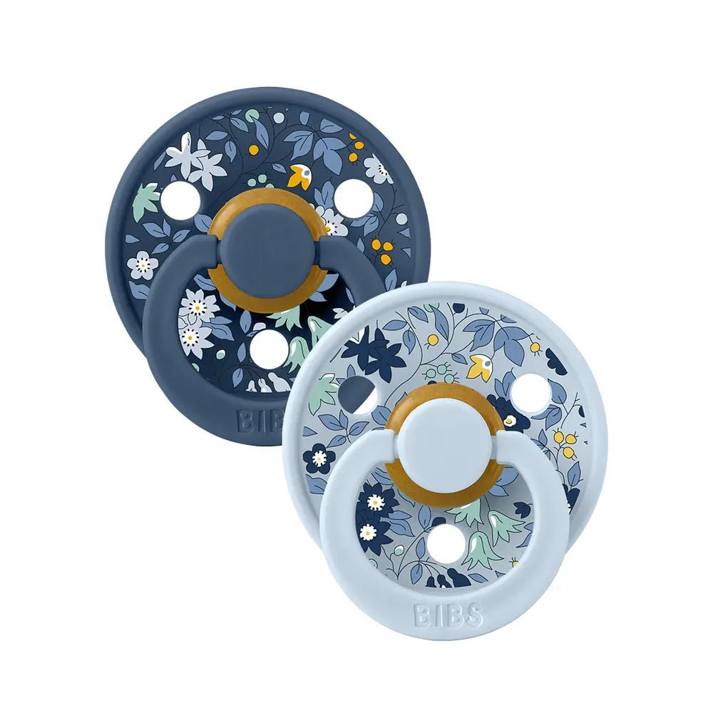 Sucettes BIBS Colour Round Eloise Chamomile Lawn Baby Blue Mix - Nanou's house - BIBS