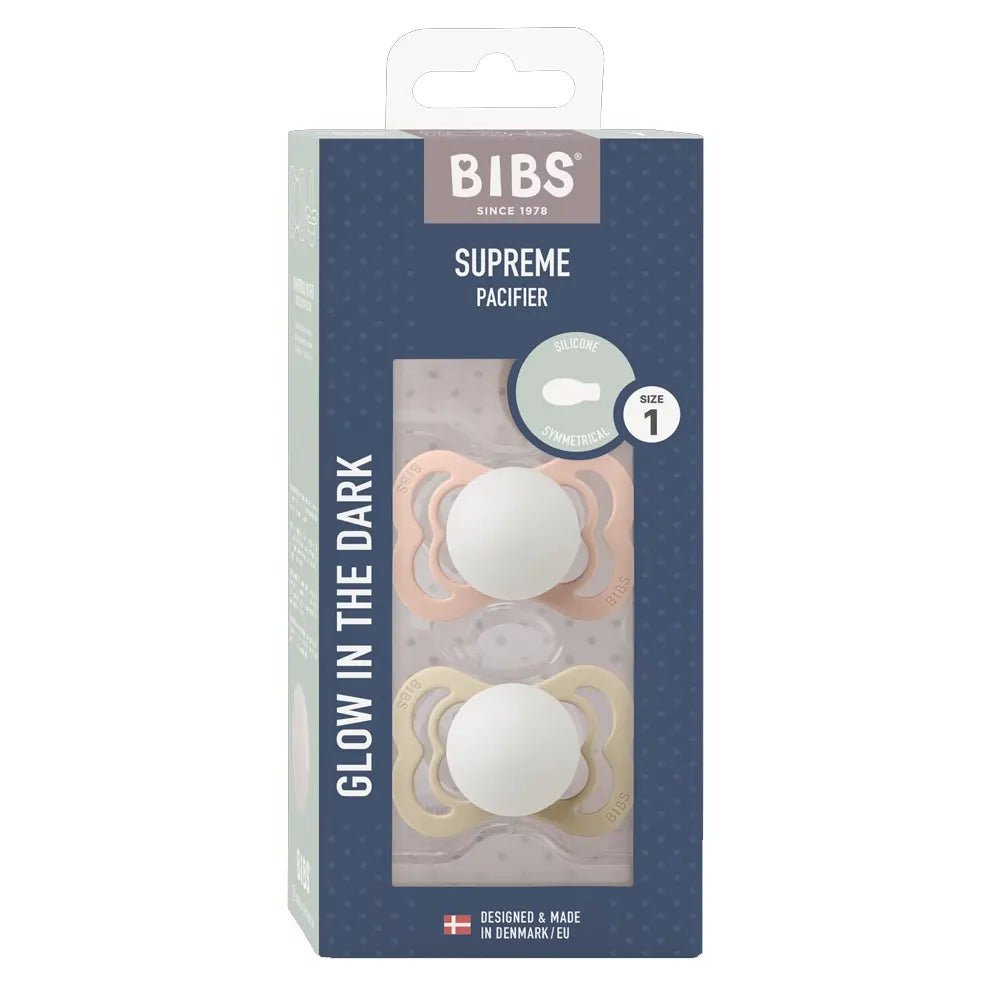 Sucettes BIBS Suprème Silicone Blush / Vanilla - GLOW - Nanou's house - BIBS