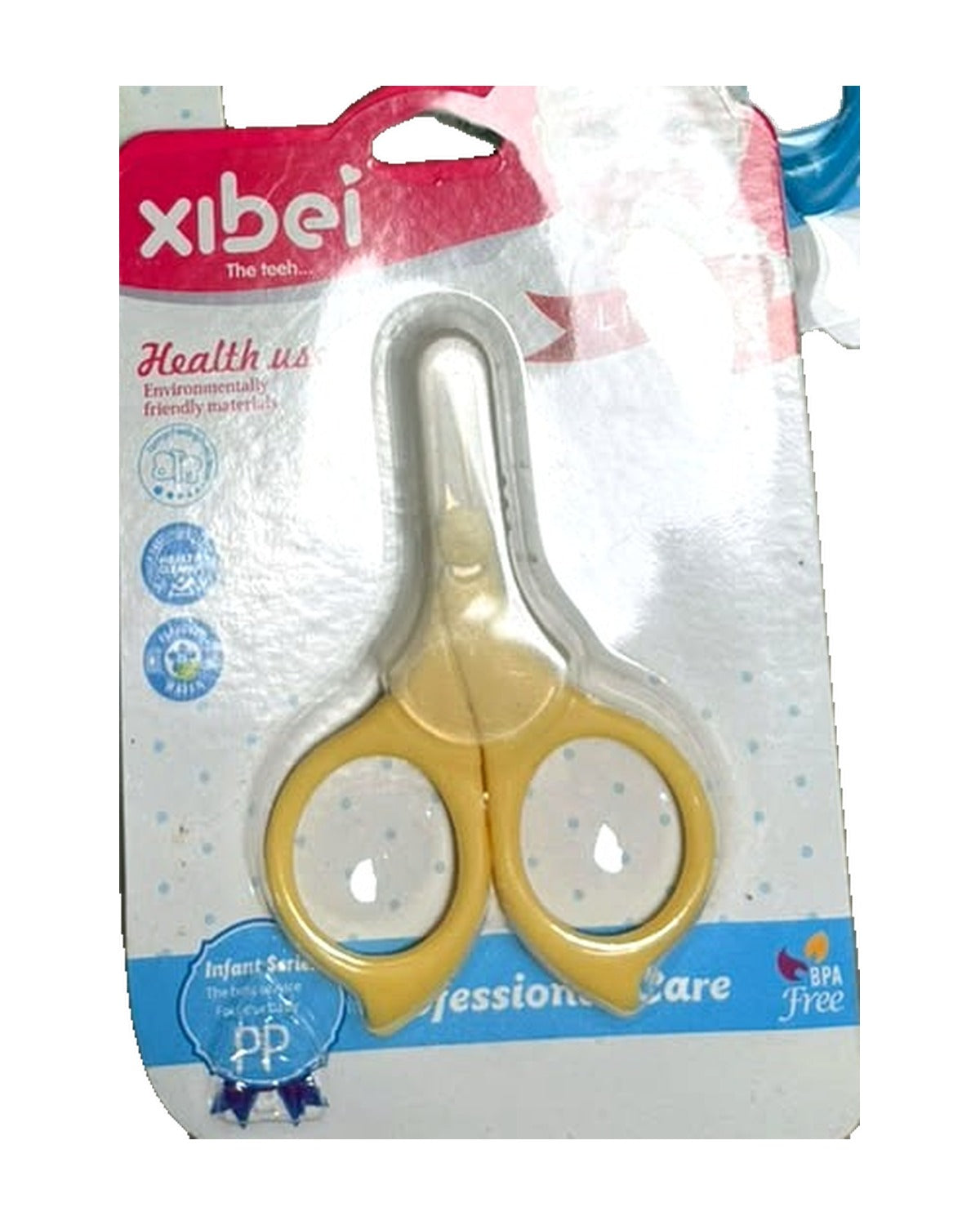 Ciseaux à ongles bébé Xibei à bouts ronds – Jaune – Nanou's House
