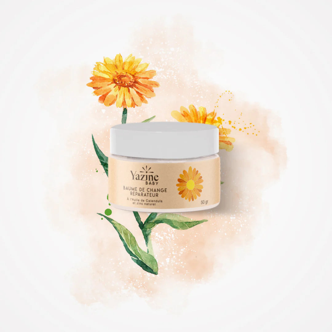 Yazine Baume de Change Réparateur Bébé au Zinc Naturel – Rougeurs et Érythèmes - Nanou's house