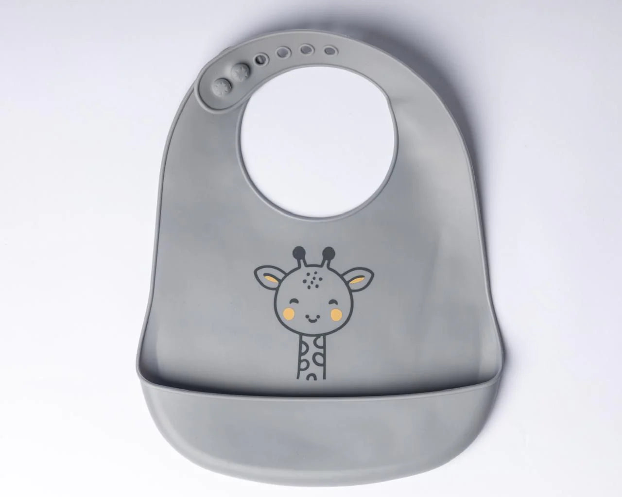 Bavoir YUMMY animaux – Girafe - accessoire repas bébé 9m+ - Nanou's house