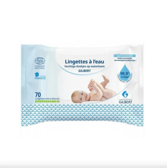 Gilbert - Lingettes à l’eau – 70 unités