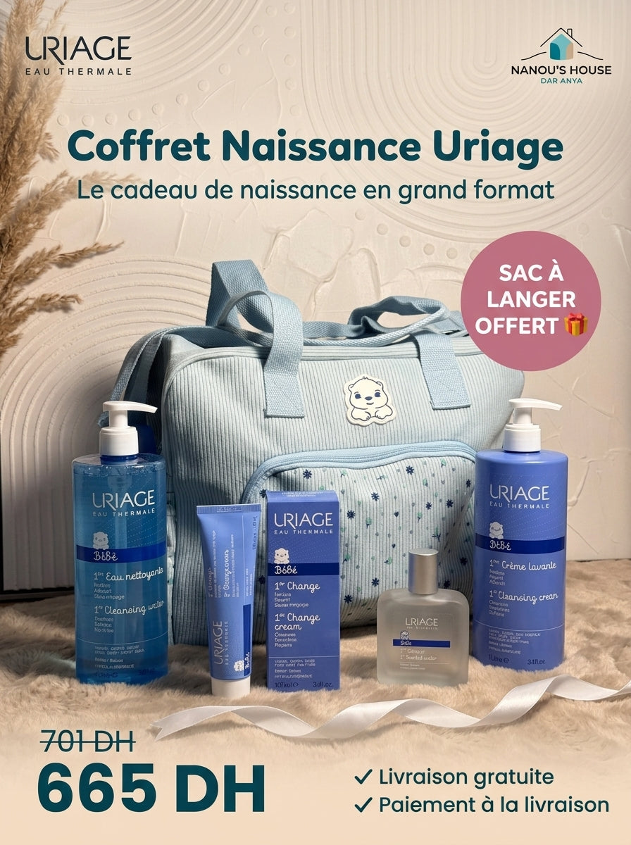 Uriage Newborn Gift Set + Free Diaper Bag