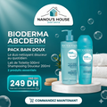 Bioderma ABCDerm – Pack Bain Doux Bébé | Lait de Toilette 500ml + Shampooing 200ml