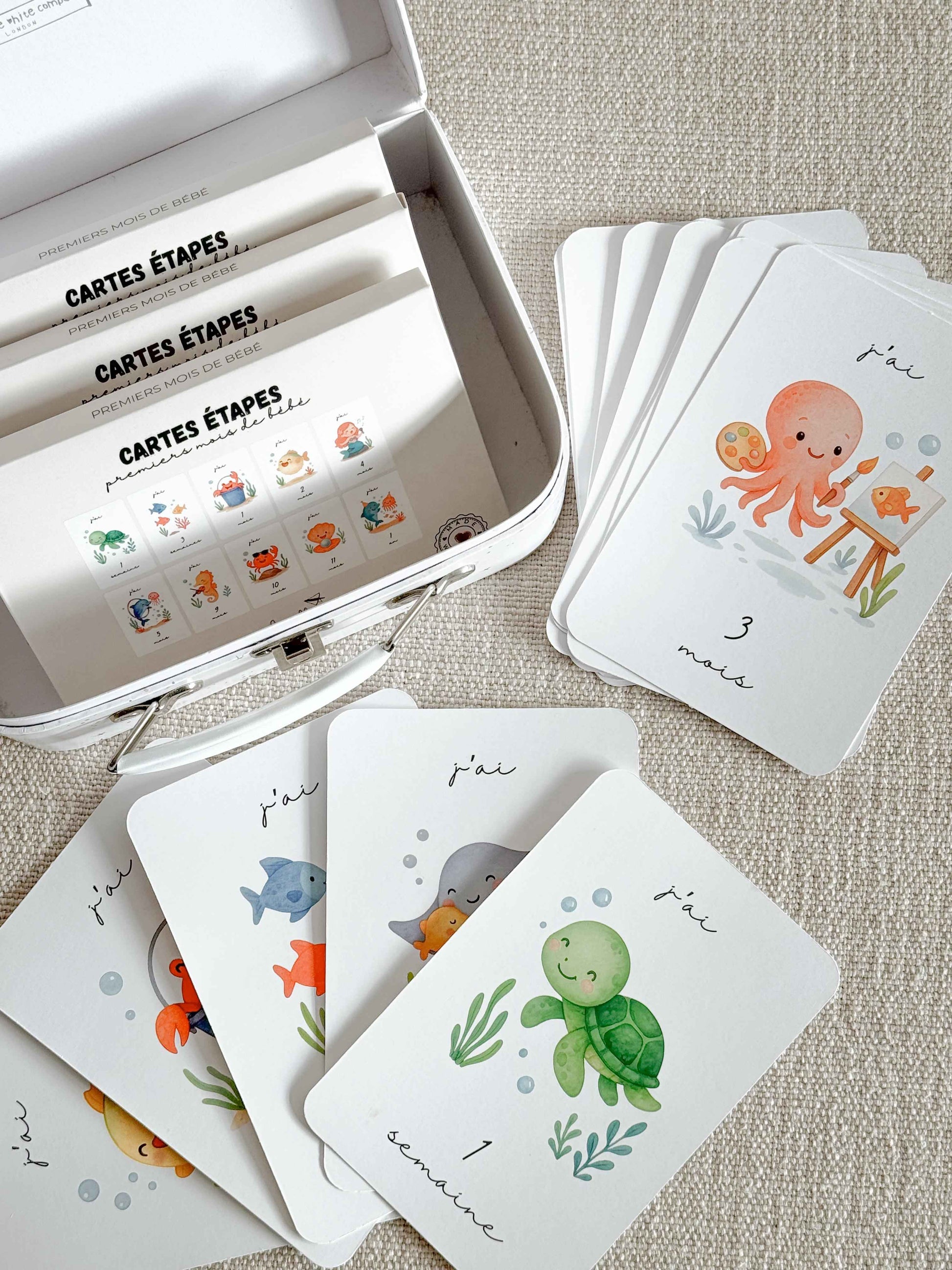 Cartes Étapes Bébé : Premiers Mois - Gribouille