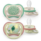 Philips Avent Sucette Ultra Air Colors of Nature 6-18 mois lot de 2