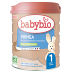 Boîte Babybio Primea 1er âge, lait infantile bio 0-6 mois 800g | Nanou's House