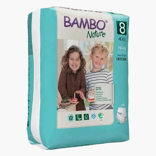 Bambo Nature – Couches Culottes d'Apprentissage Taille 8 (19kg+) – 16 unités