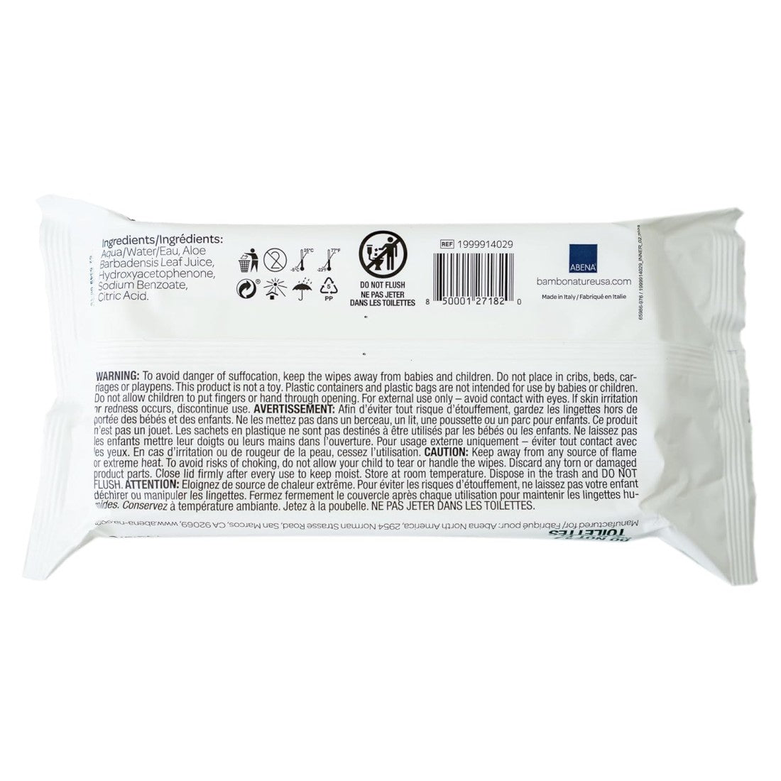 Paquet de lingettes Bambo Nature biodégradables Nanou’s House