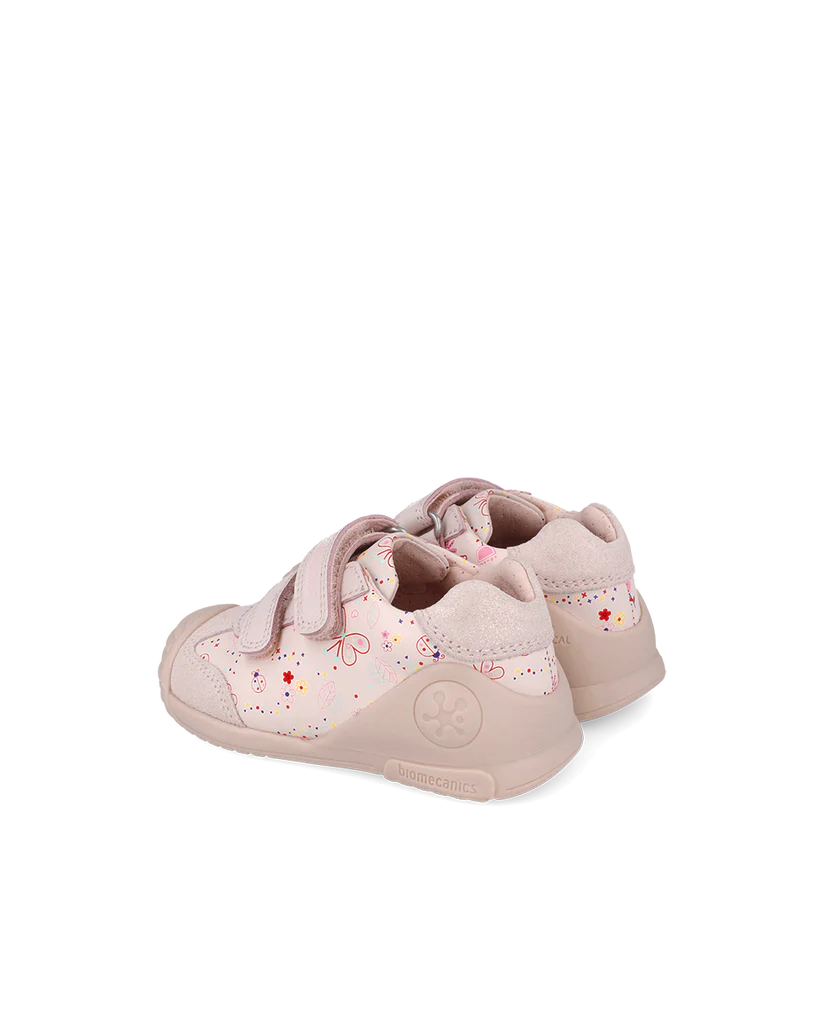 Basket bébé fille premiers pas rose – Biomecanics – chaussures ergonomiques – Nanou’s House Maroc
