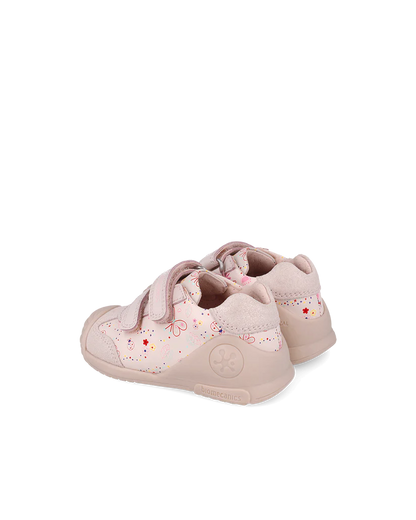 Basket bébé fille premiers pas rose – Biomecanics – chaussures ergonomiques – Nanou’s House Maroc