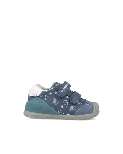 Basket bébé premiers pas bleu étoiles – Biomecanics – chaussures ergonomiques garçon – Nanou’s House