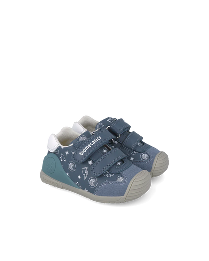 Basket bébé premiers pas bleu étoiles – Biomecanics – chaussures ergonomiques garçon – Nanou’s House