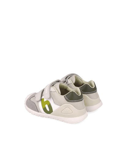 Basket bébé premiers pas gris – Biomecanics – chaussures ergonomiques garçon – Nanou’s House Maroc