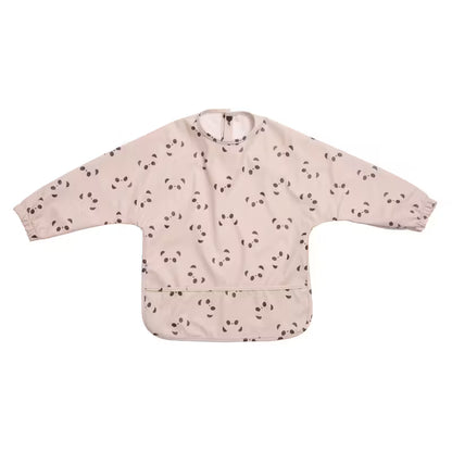 Bavoir tablier imperméable à manches longues motif chouette pour bébé - Nanou's House