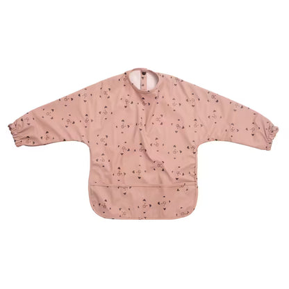 Bavoir tablier imperméable à manches longues motif chouette pour bébé - Nanou's House