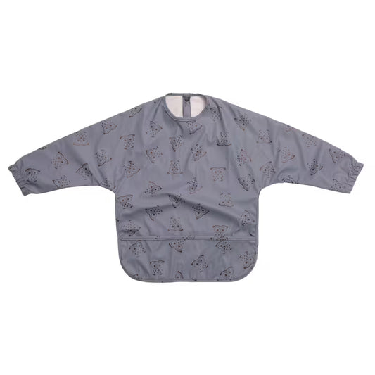 Bavoir tablier imperméable à manches longues motif chouette pour bébé - Nanou's House