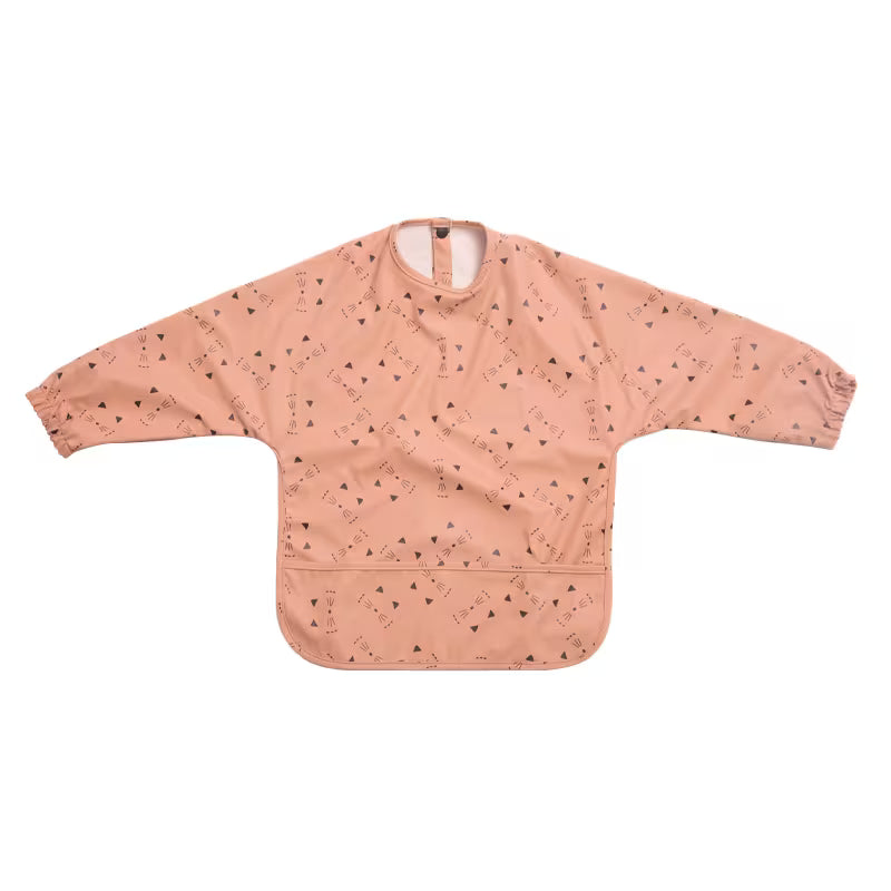 Bavoir tablier imperméable à manches longues motif chouette pour bébé - Nanou's House